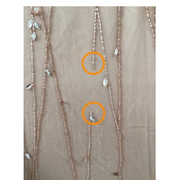 Mac Duggal NWD Style 35109 Size 10 Pink Embellished Flutter Sleeve Maxi Gown - Picture 15 of 15